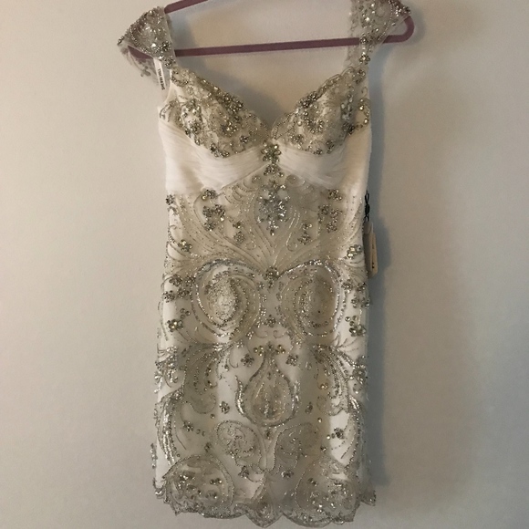 Sherri Hill Dresses & Skirts - Sherri Hill Short Beaded Dress With Tags